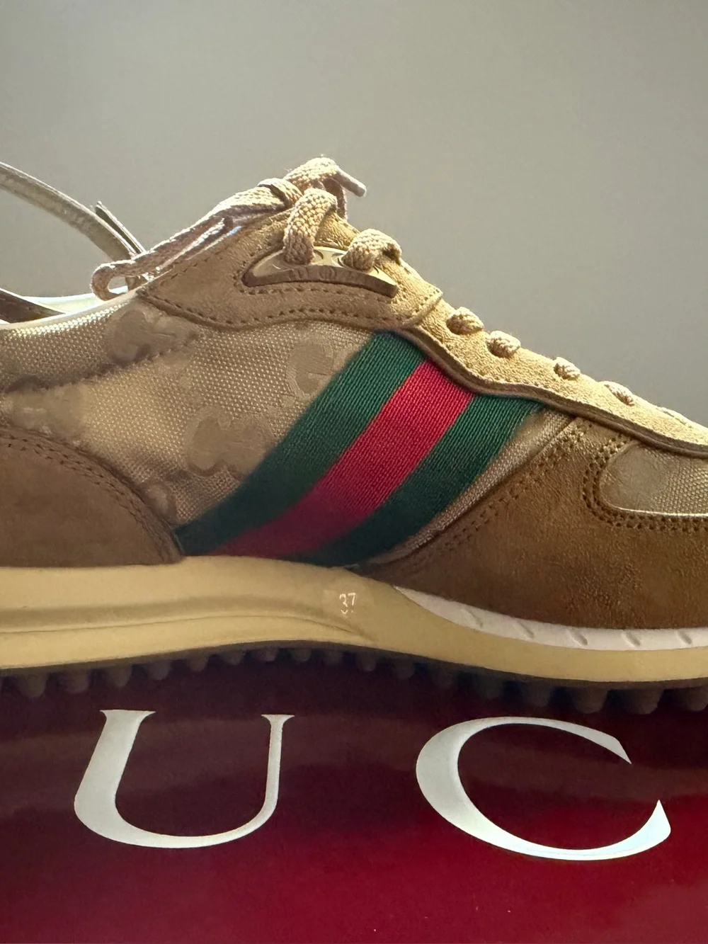 Gucci suede sneakers